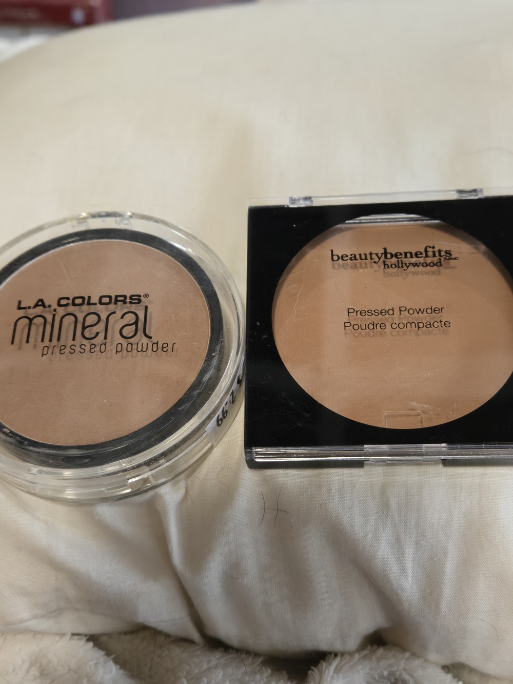 L.A. Colors & beautybenefits Hollywood Pressed Powder Duo - Natural Beige